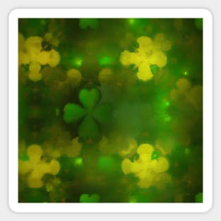 Shamrock Pattern Irish Green Sticker